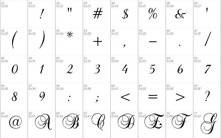 Baroque Script Font