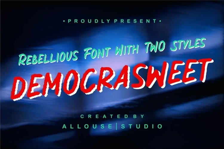 Democrasweet Display Font