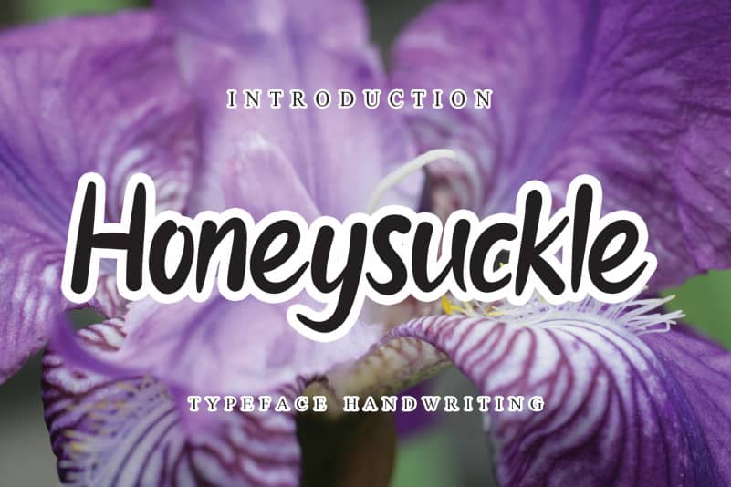 Honeysuckle Flower Script Font