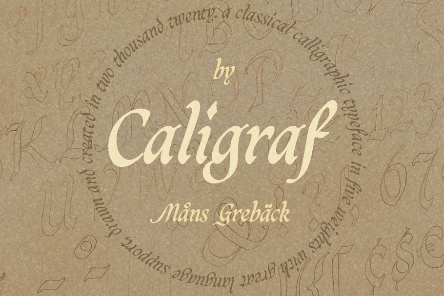 Caligraf Classical Calligraphy Script Font
