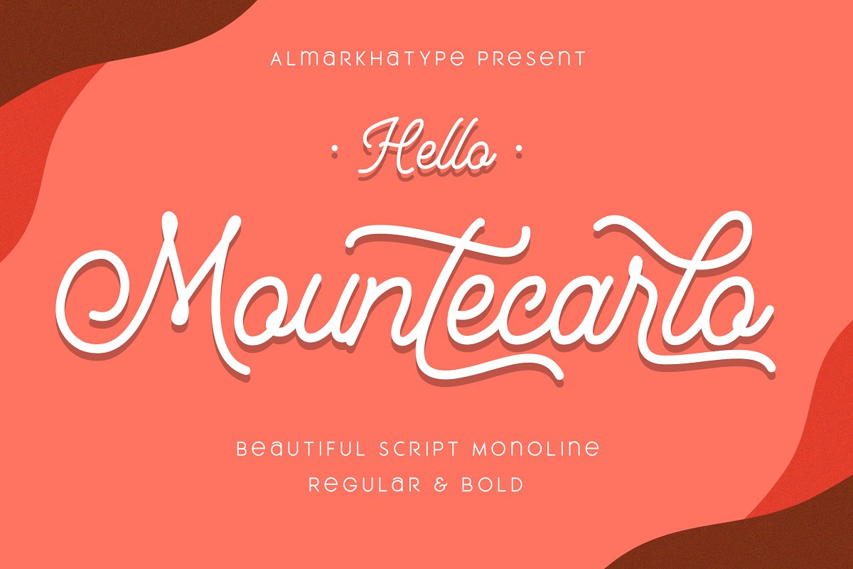 Mountecarlo Monoline Script Font