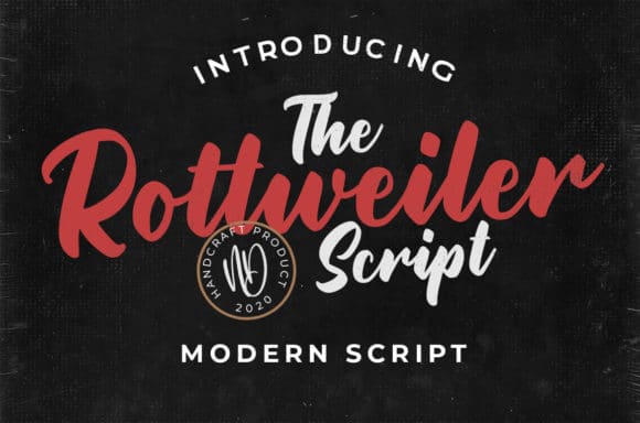 Rottweiler Script Font