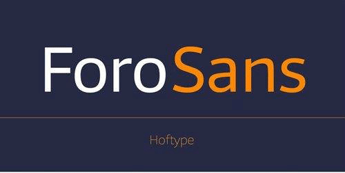 Foro Sans Font