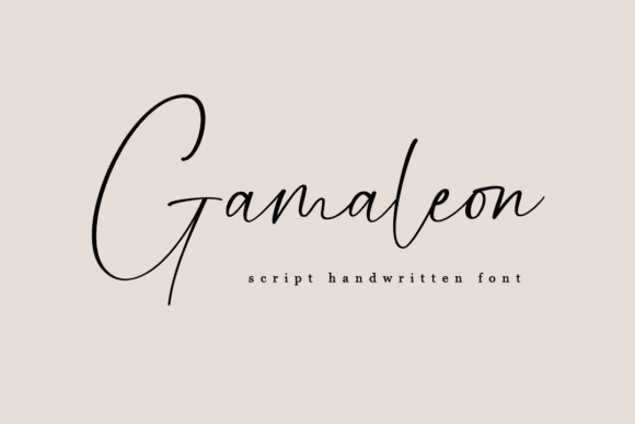 Gamaleon Script Font