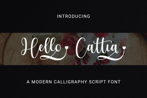 Hello Cattia Calligraphy Font