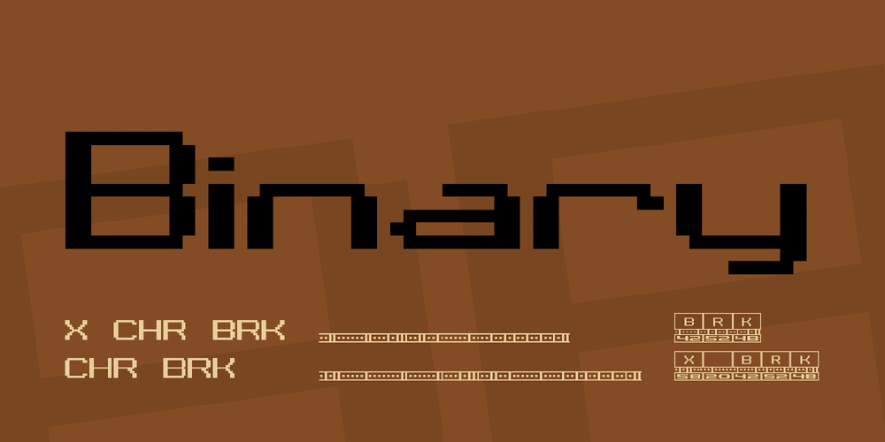 Binary Font