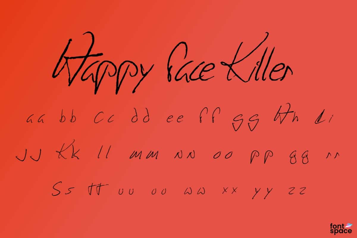 Happy Face Killer Font