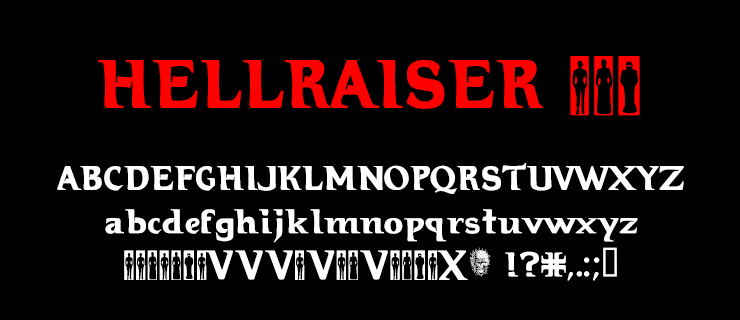 Hellraiser Bloody Font