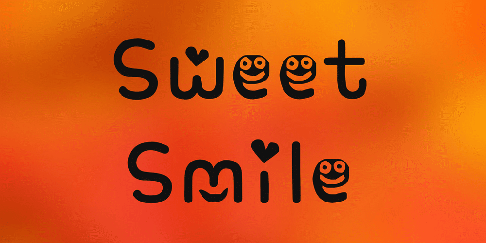 Sweet Smile Font UpFonts