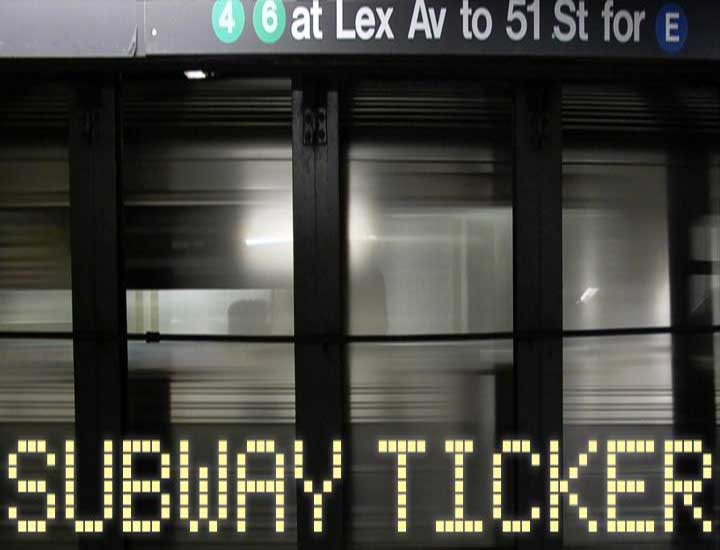 Subway Ticker Font