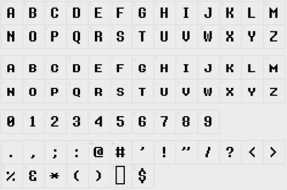 Bit Operator Font