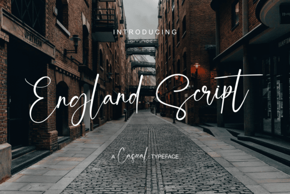 England Script Font