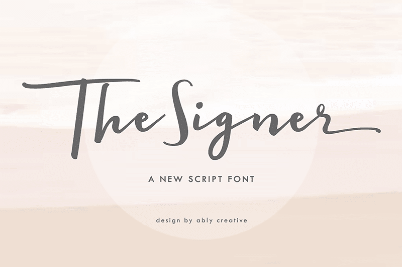 The Signer Font