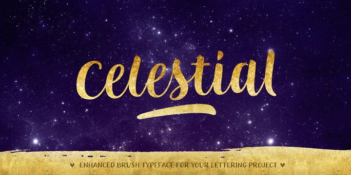 Celestial Brush Script Font