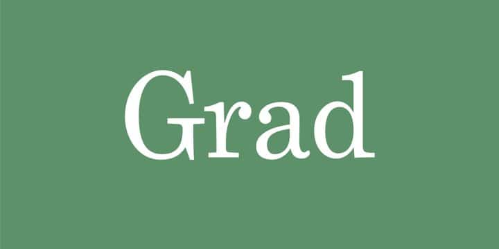 Grad Font