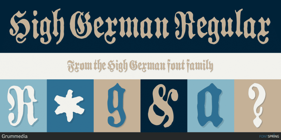 High German Font