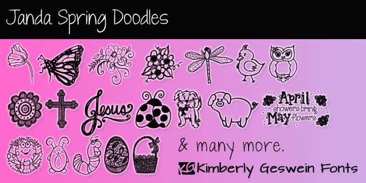 Janda Spring Doodles Font