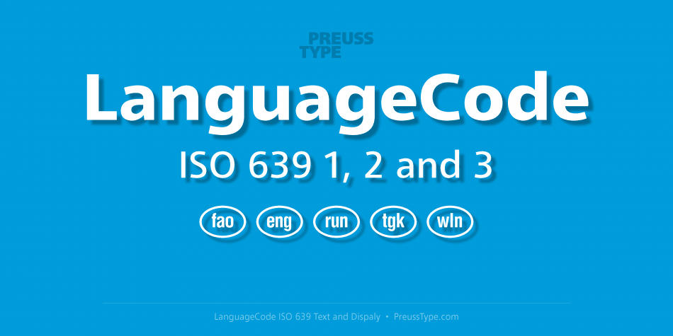 Language Code Font