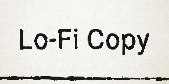 LoFi Copy Font