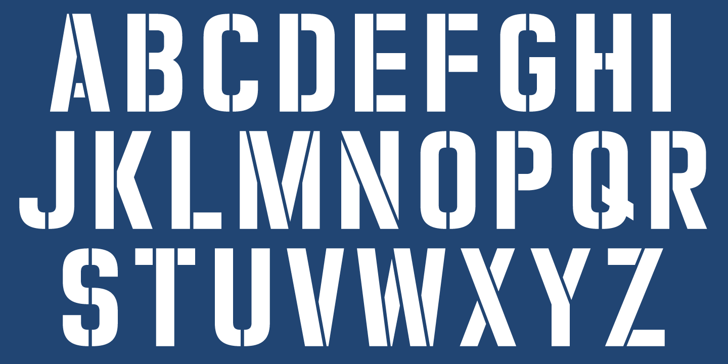 Zuboni Stencil Font UpFonts