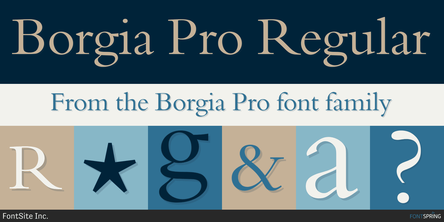 Borgia Pro Font