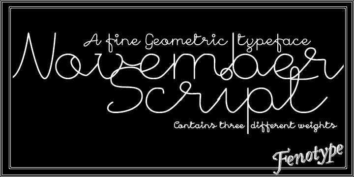 November Script Font