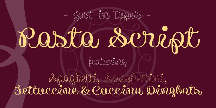 Pasta Script Font