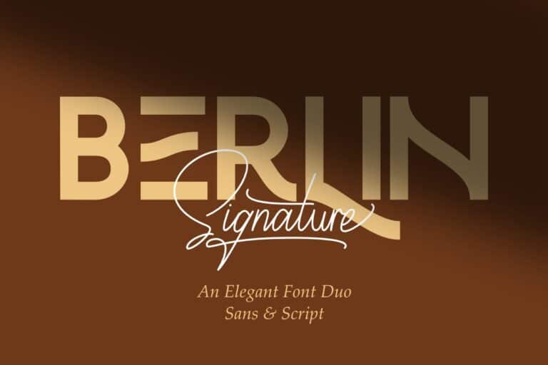 BERLIN SIGNATURE Font Duo