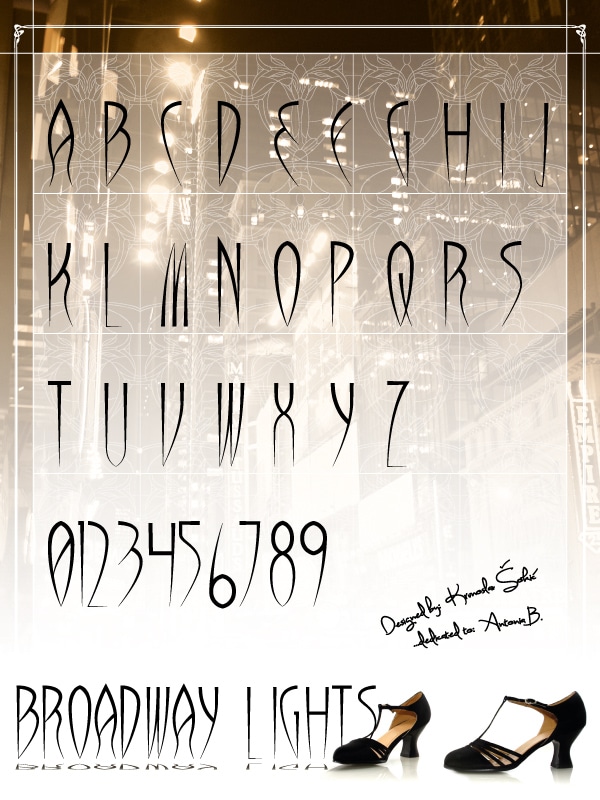 Broadway Lights Font