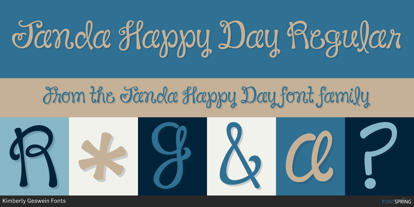 Janda Happy Day Font UpFonts
