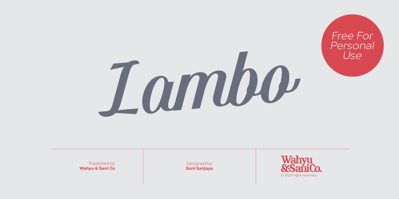 Lambo Font