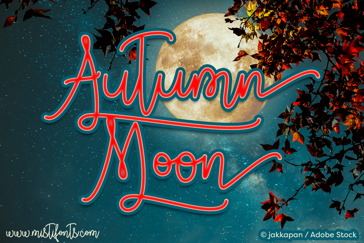 Autumn Moon Script Font