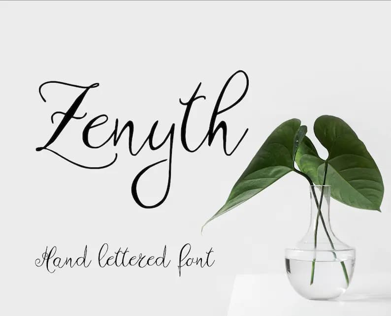 Zenyth Script Font
