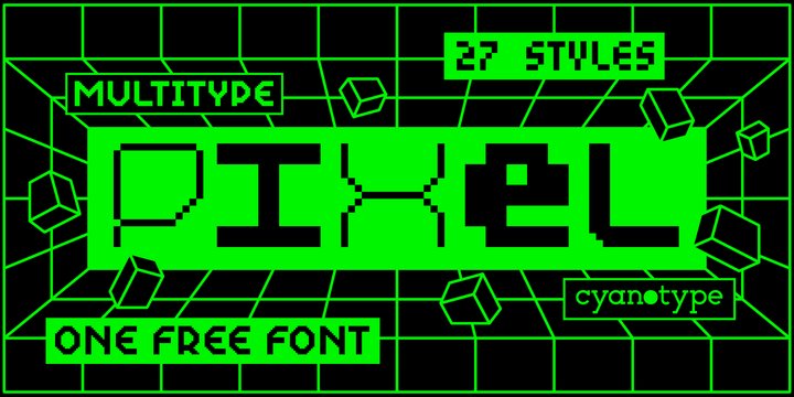 MultiType Pixel Font