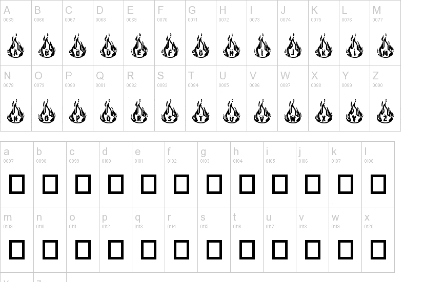 RM Fire Font
