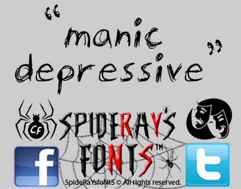 Manic Depressive Font