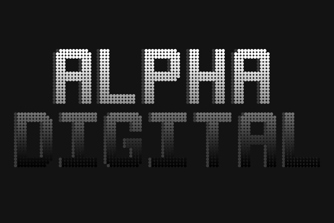 Alpha Digital Font