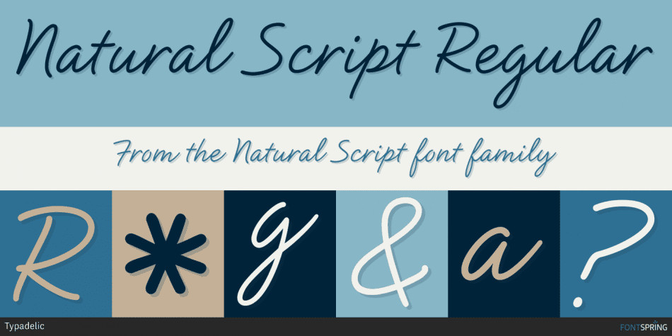 Natural Script Font