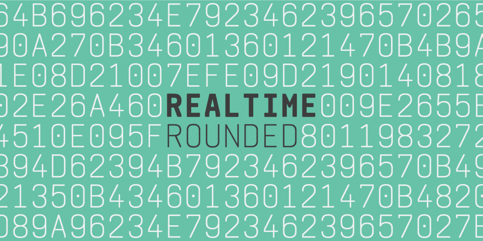 Realtime Rounded Font