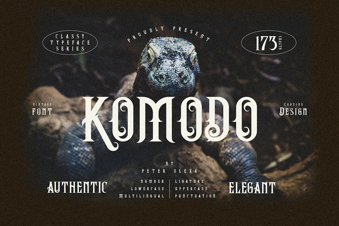 Komodo Decoative Font 1