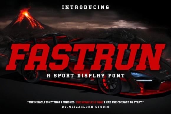 Fastrun Font 1