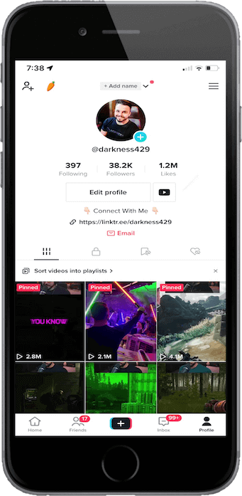TikTok Example Darkness429