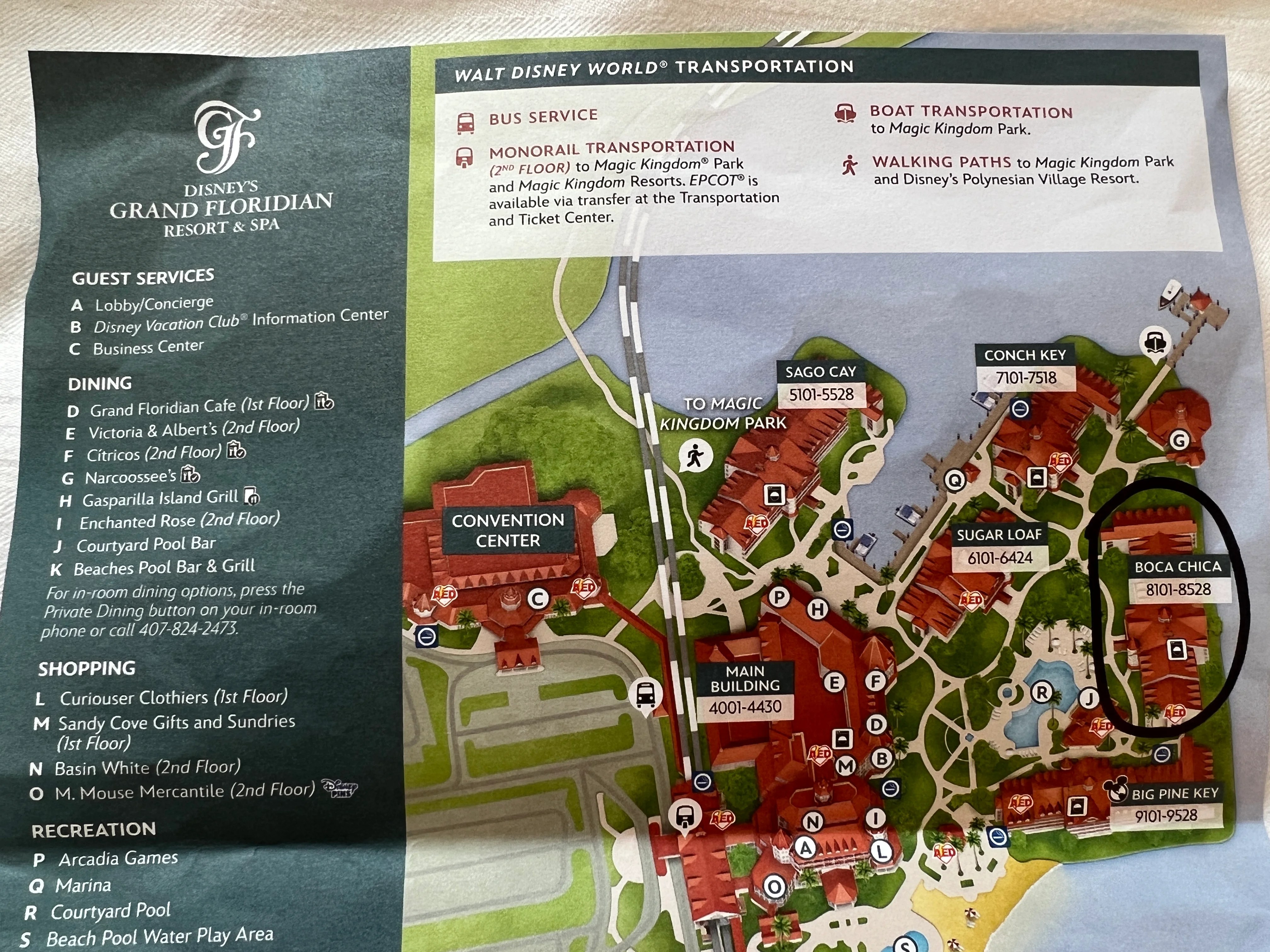Disney S Grand Floridian Resort Spa In Depth Review Grand Floridian Property Map 1 