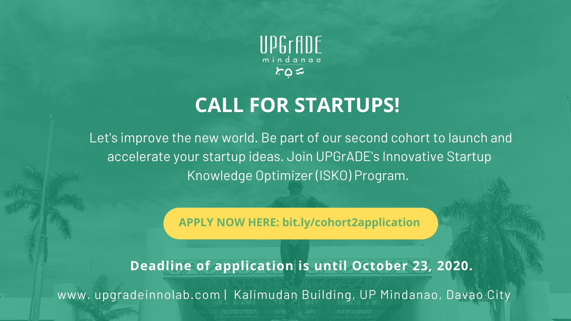 ISKO Program Cohort 2 Application is now open