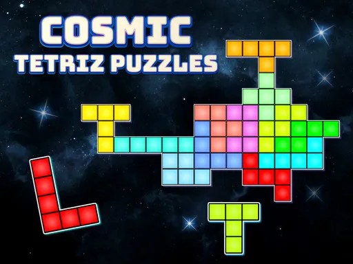 Cosmic tetriz puzzles game