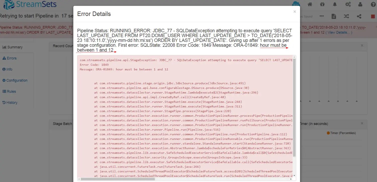 报错ORA01830 date format picture ends before converting entire input