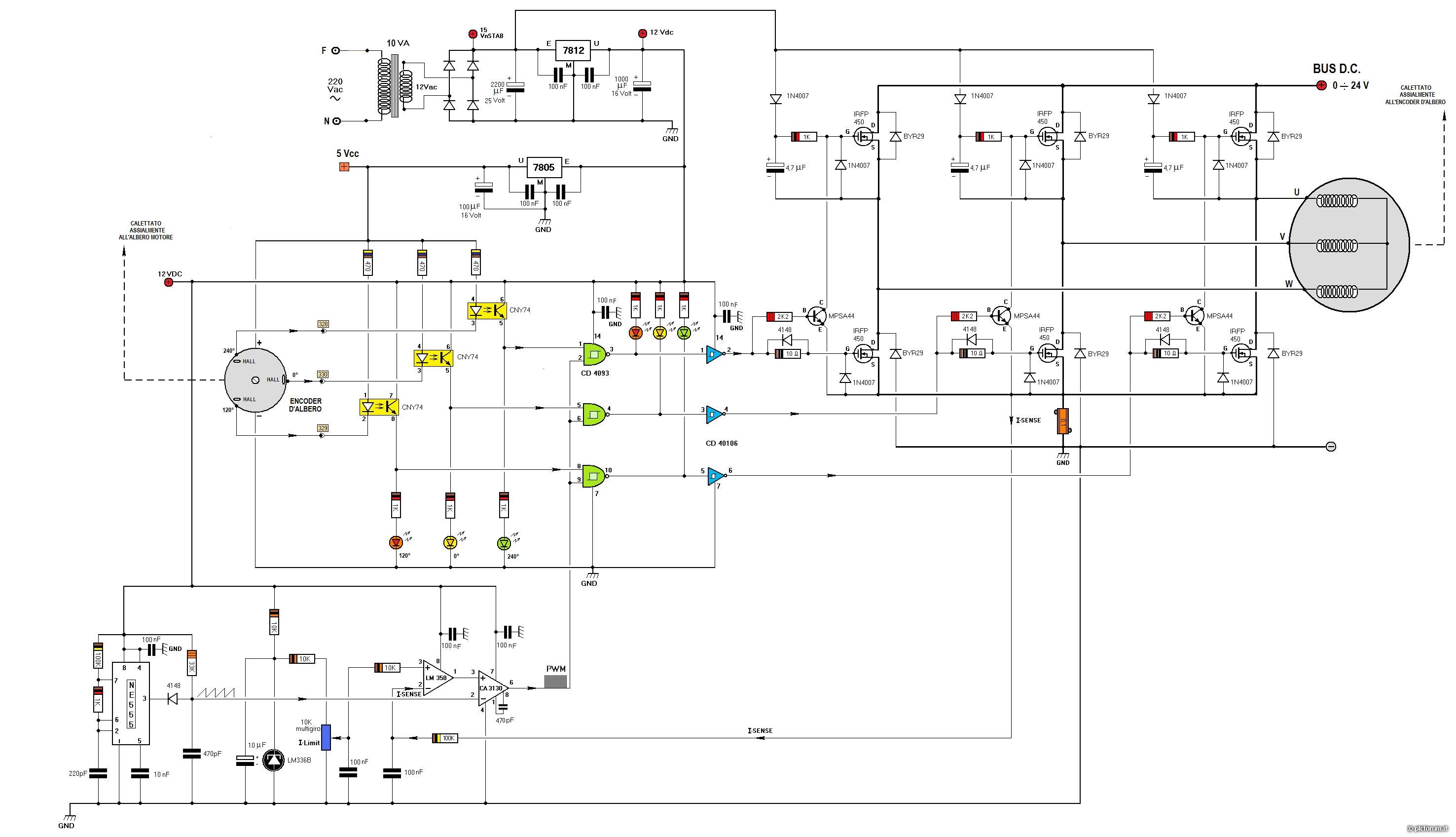 Ma Si Dai Spariamoci Un Azionamentino Brushless Per Principianti Apparati Schemi Circuiti Plc Forum