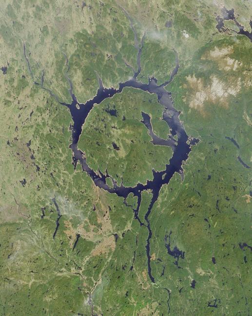 Swedish wikipedia has an article on: Impact crater lake - Wikipedia