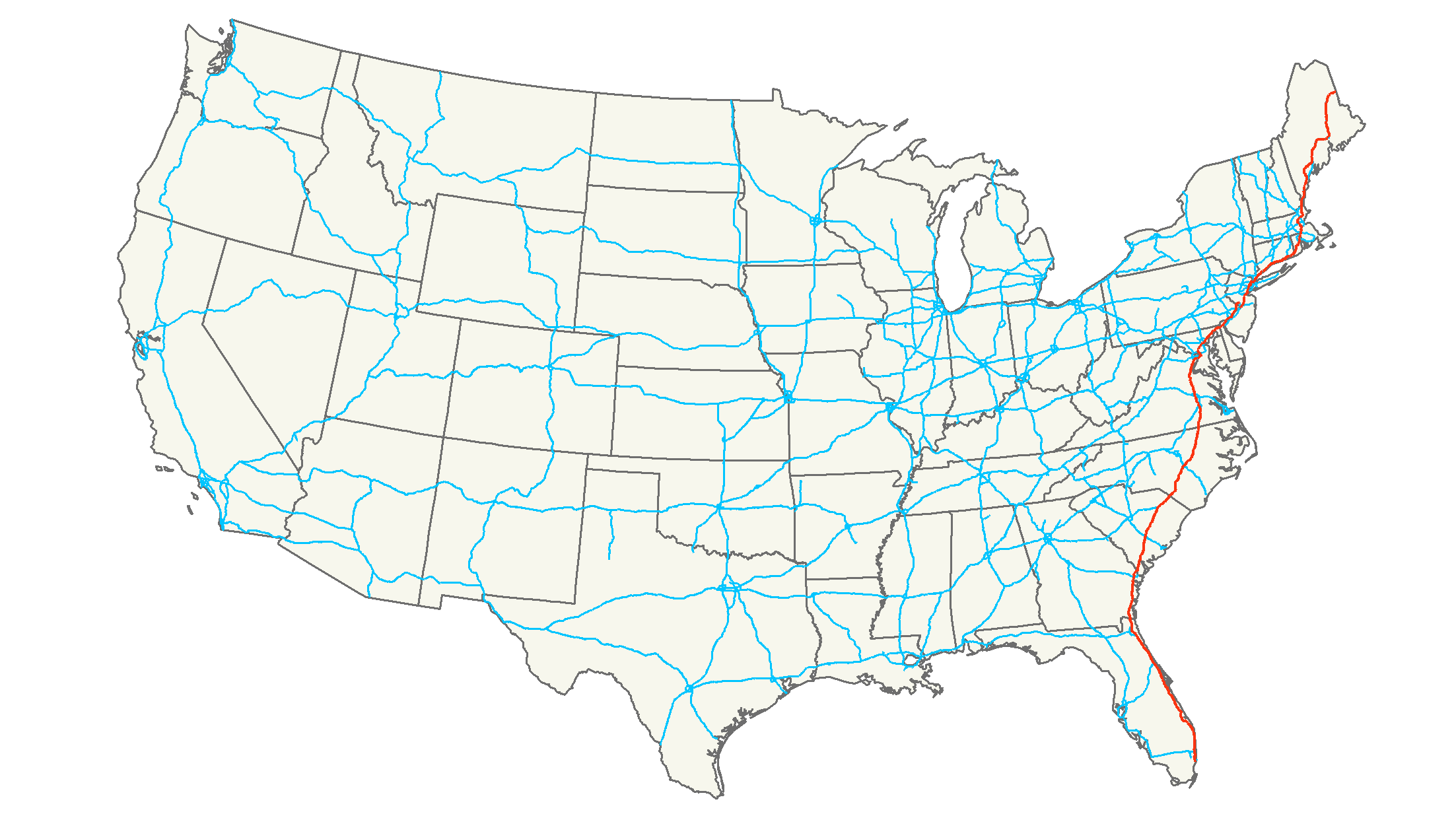 Florida Map I 95 Interstate 95 Map 