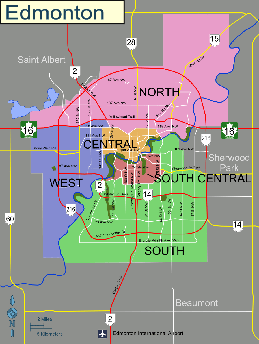 Canada Day Edmonton 2026 Edmonton AB Canada Jul 01 2026 Wed Edm District Map 